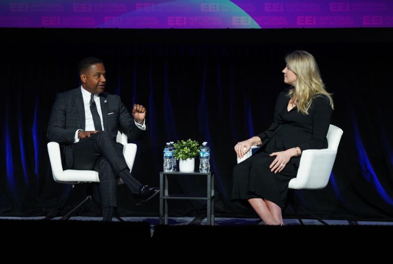 Keynote panel on a stage