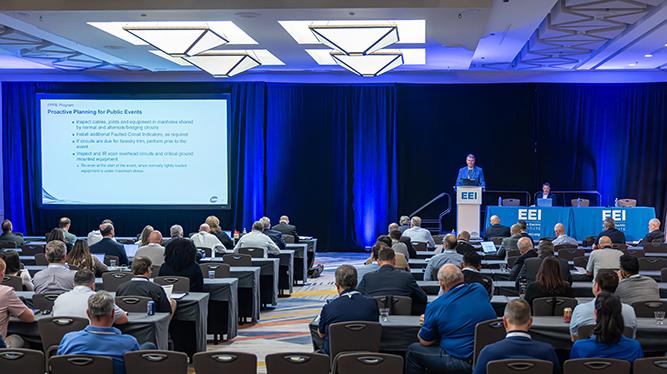 conference photo of a presentation in a breakout